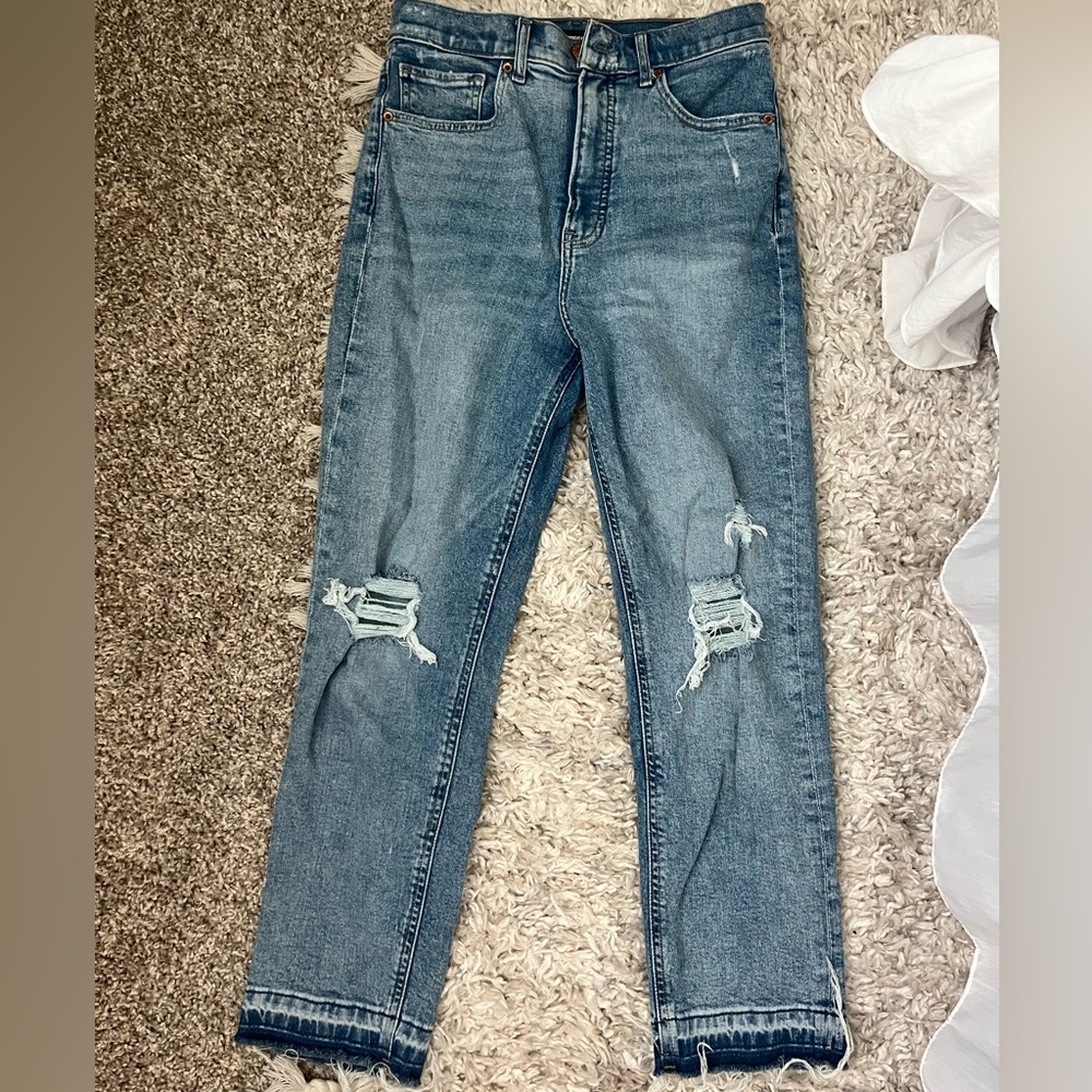 Super high rise mom Jean